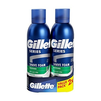 Gillette Series Soothing Shave Foam Duopack - Gift Set 200ml