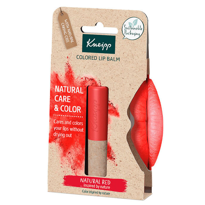 Kneipp Natural Colored Lip Balm ( Red ) - Colored Lip Balm 3.5g