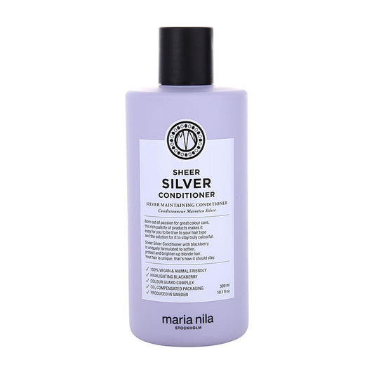 Maria Nila Sheer Silver Conditioner - Moisturizing Conditioner Neutralizing Yellow Tones Of Hair 300ml