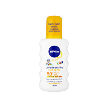 Nivea Kids Spray Spf 50 & Sun Kids (pure & Sensitive Sun Spray) 200ml 200ml