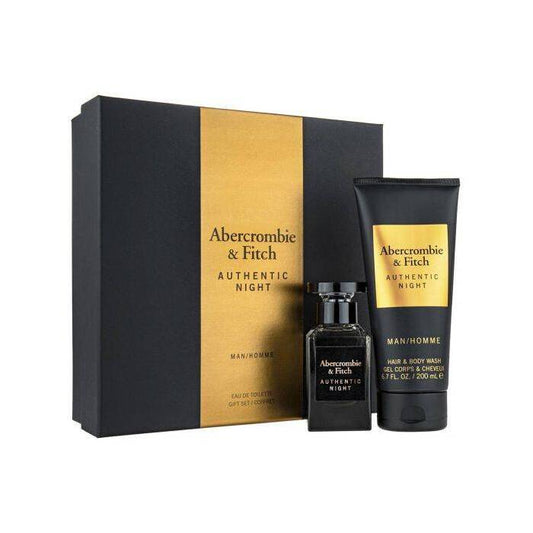 Abercrombie & Fitch Authentic Night Man Set Eau De Toilette 50ml & Hair & Bw 200ml