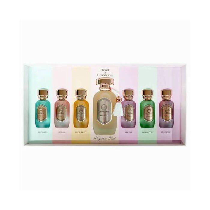 Armaf Emotions Collection Unisex Set Eau De Parfum 100ml (heart) & Eau De Parfum 6x15ml (confident & Dynamic & Fresh & Hypnotic & Relax & Romantic)