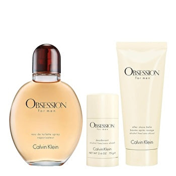 Calvin Klein Obsession Man Set Eau De Toilette 125ml & After Shave Balm 100ml & Deo Stick 75g