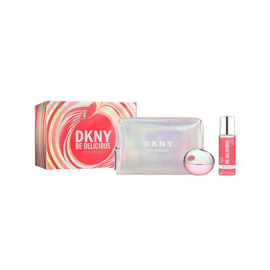 Donna Karan Be Delicious Fresh Blossom Woman Set Eau De Parfum 100ml & B/mist 125ml & Pouch