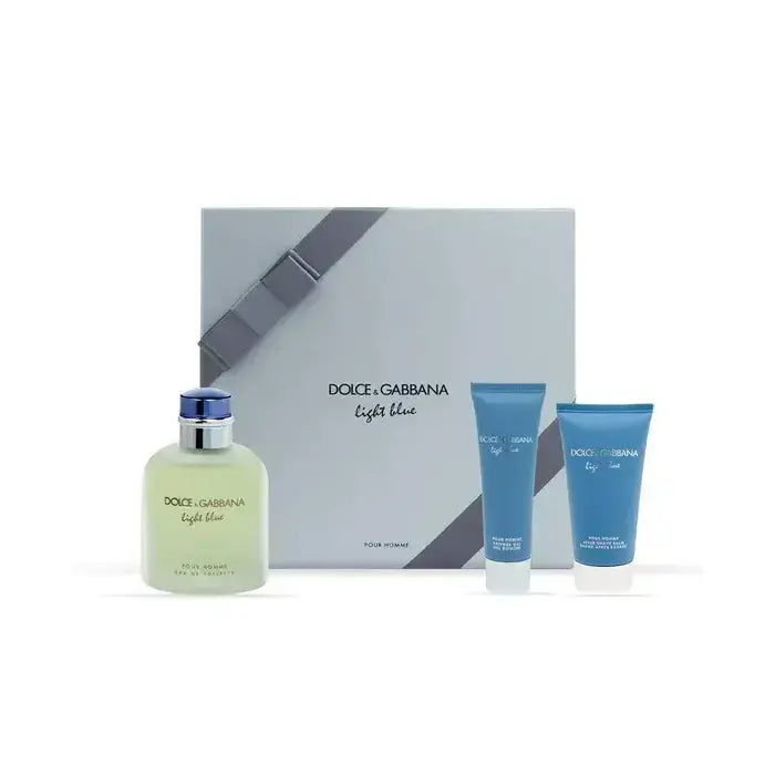 Dolce & Gabbana Light Blue Man Set Eau De Toilette 125ml & Eau De Toilette 10ml & Sg 50ml