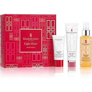 Elizabeth Arden Eight Hour Set Skin Protectant 50ml & All Over Miracle Oil 100ml & Moisturizing Hand Treatment 30ml