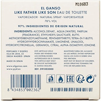 El Ganso Like Father Like Son Man Eau De Toilette 125ml