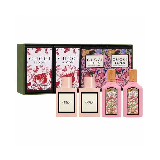 Gucci Woman Mini Set Eau De Parfum 2x 5ml (bloom Eau De Parfum) & 2x 5ml (flora Gorgeous Gardenia Eau De Parfum)