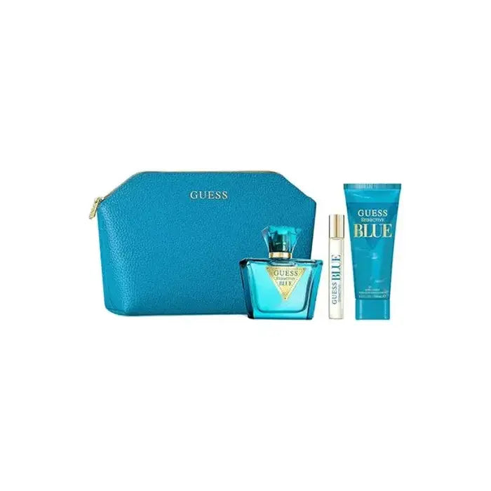 Guess Seductive Blue Woman Set Eau De Toilette 75ml & Eau De Toilette 15ml & Body Lotion 100ml & Pouch