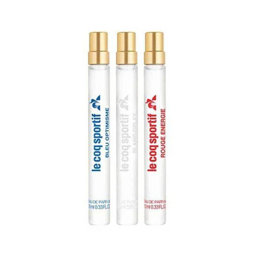 Le Coq Sportif Unisex Mini Set Eau De Parfum 3x 10ml (rouge Energie & Bleu Optimisme & Blanc Relax)