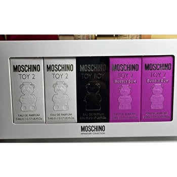 Moschino Unisex Mini Set 5x 5ml (toy 2 Eau De Parfum & Toy 2 Eau De Parfum & Toy Boy Eau De Parfum & Bubble Gum Eau De Toilette & Bubble Gum Eau De Toilette)