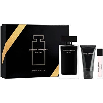 Narciso Rodriguez For Her Woman Set Eau De Toilette 100ml & Eau De Toilette 10ml Spray & Bl 50ml (new Pack)