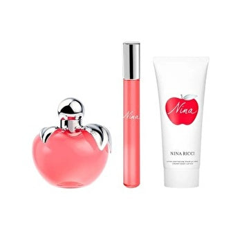 Nina Ricci Nina Woman Set Eau De Toilette 80ml & Eau De Toilette Rollerball 10ml & Bl 75ml