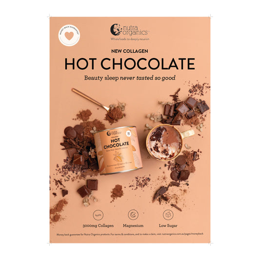 Nutra Organics POS Poster A2 Hot Chocolate