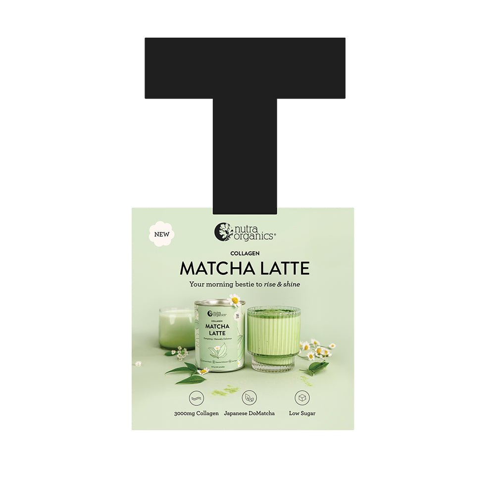 Nutra Organics POS Wobbler Collagen Matcha