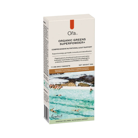Ora Organic Greens Superpowder Sachet 8g x 7 Pack