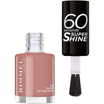 Rimmel London 60 Seconds Super Shine # 230 Mauve To The Music 8ml Nail Polish