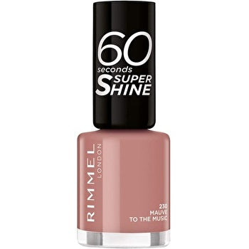 Rimmel London 60 Seconds Super Shine # 230 Mauve To The Music 8ml Nail Polish