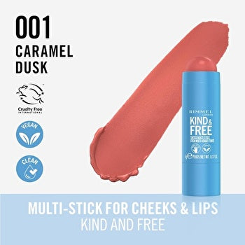 Rimmel London Kind & Free # 001 Caramel Dusk Woman 5g Multi-stick For Cheeks & Lips
