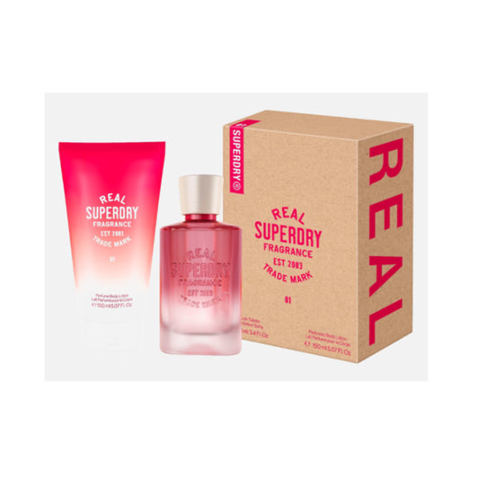 Superdry Real Superdry 01 Woman Eau De Toilette 100ml & Bl 150ml Travel Set