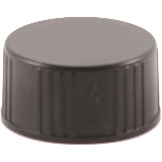 Screw Cap Plain Black 20mm