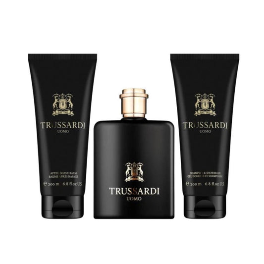 Trussardi Uomo Man Set Eau De Toilette 100ml & Asb 200ml & Shampoo & Sg 200ml