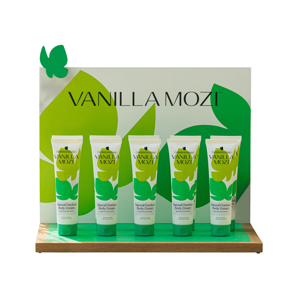 Vanilla Mozi Empty Counter Display Stand