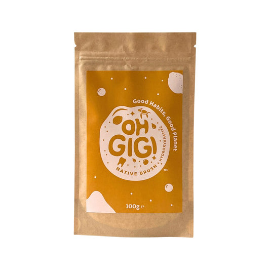ohGiGi Tooth Powder + Hydroxyapatite Native Brush Refill 100g
