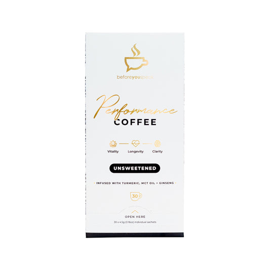 Before You Speak Performance Coffee Unsweetened 4.5g x 30 Pack