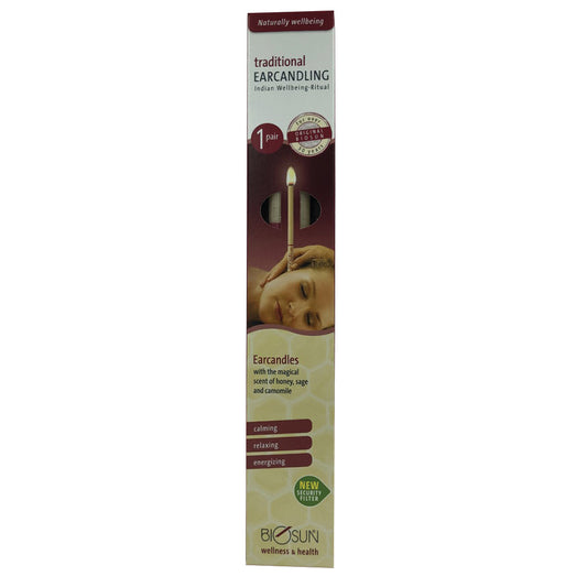 Biosun Ear Candles Traditional Wellbeing Ritual 1 Pair
