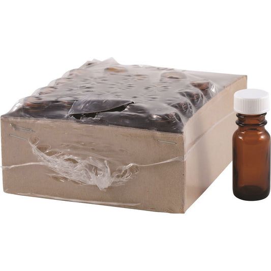 Bottle Glass Amber 10ml with Dripolator Insert 20 Pack