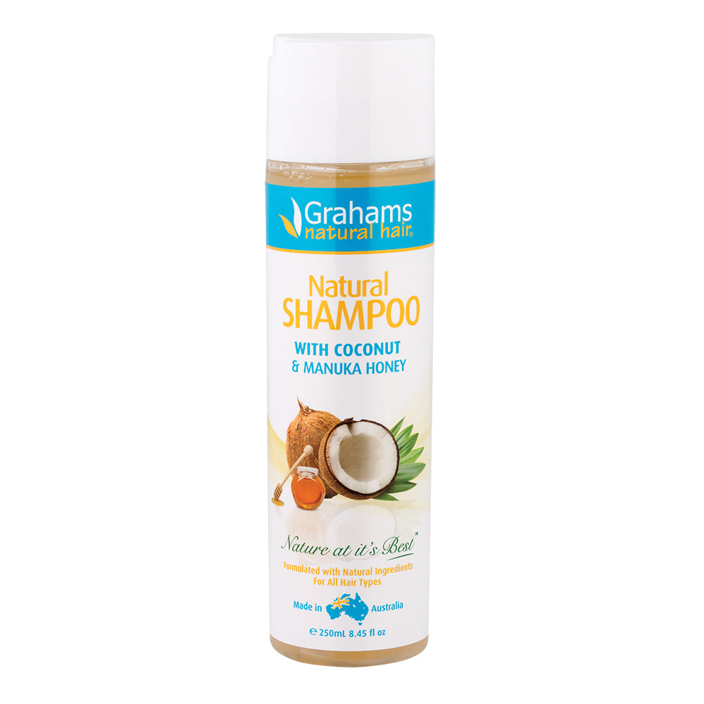 Grahams Natural Natural Shampoo with Coconut & Manuka Honey (All Hair Types) 250ml
