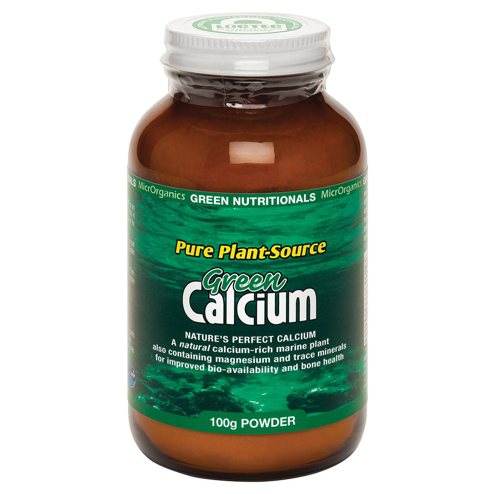Green Nutritionals by MicrOrganics Pure Plant-Source Green Calcium Powder 100g