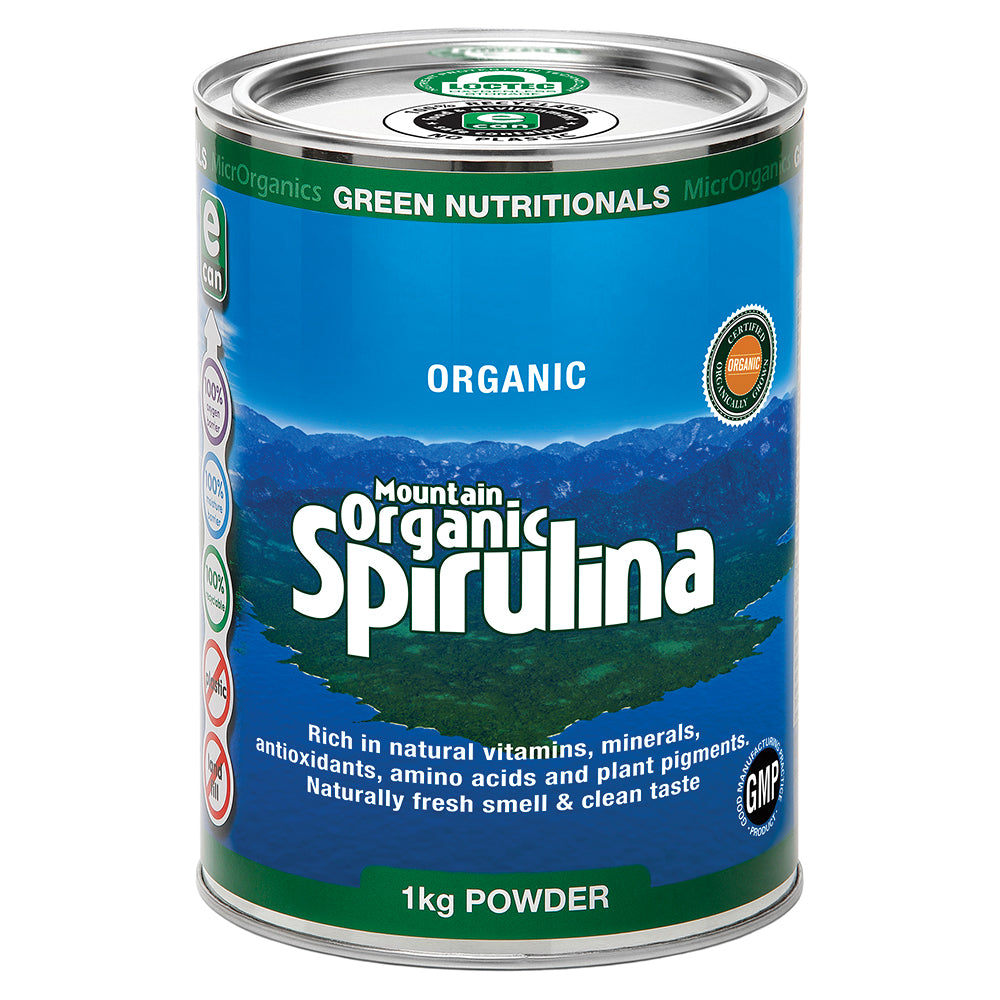 Green Nutritionals by MicrOrganics Mountain Organic Spirulina Powder 1kg