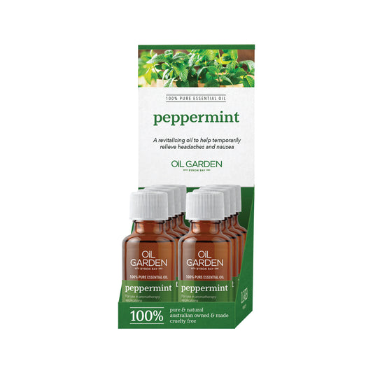 Oil Garden Essential Oil Peppermint 25ml x 8 Display