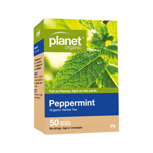 Planet Organic Organic Peppermint Herbal Tea x 50 Tea Bags