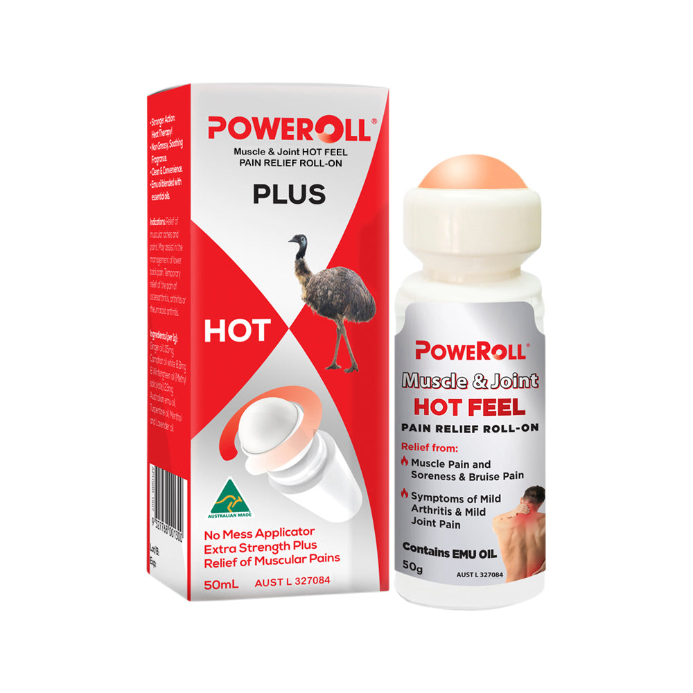 PoweRoll Pain Relief Plus Oil (Hot Feel) Roll-On 50ml