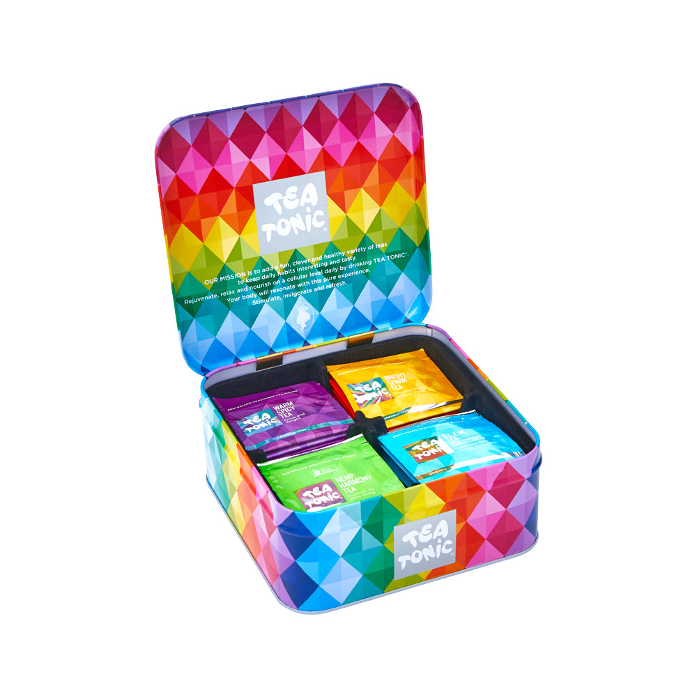 Tea Tonic Gourmet Tin Tea Chest Mini x 32 Tea Bags